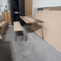 Farmhouse style table And Bench