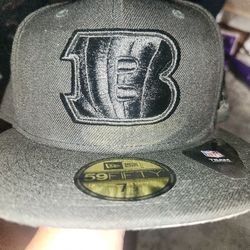 Blacked Out Bengals FItted Cap !!!