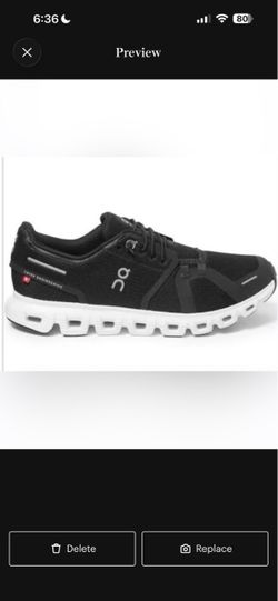 On Cloud Sneaker Black White