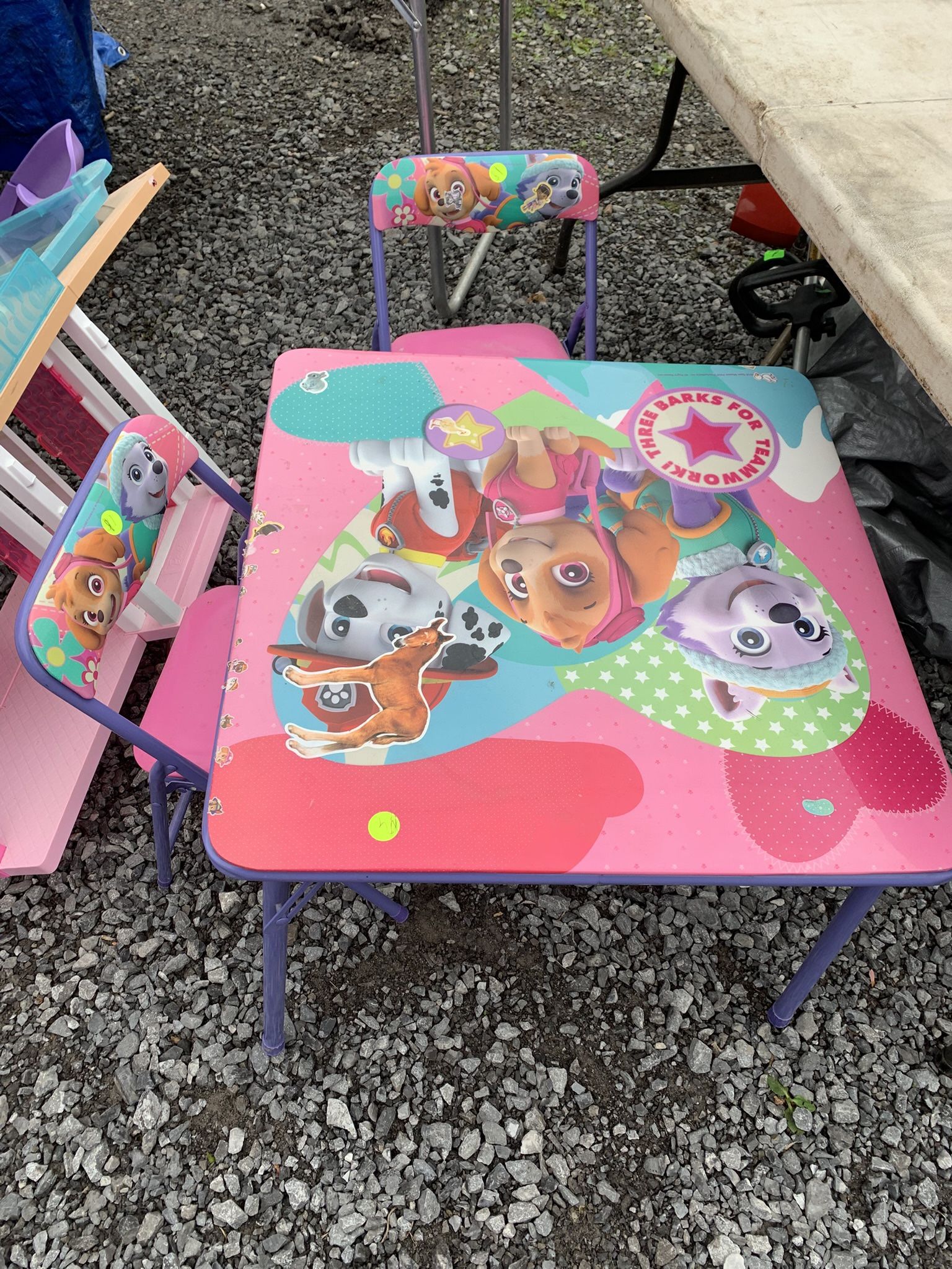 Paw Patrol Table And Chairs Set