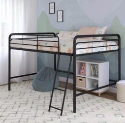 Full Metal Loft Bed, Black