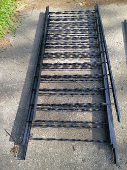 Village Ironsmith Black Steel Railing & Newel Posts Bundle