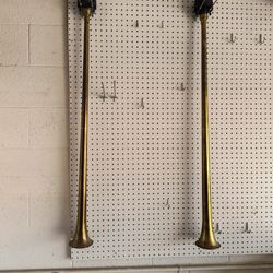 Set Of Two Brass Trumpets With Drivers
