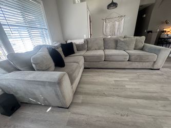 Grey sectional