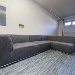 Gray Sectional Couch Modern Design - Free Delivery 
