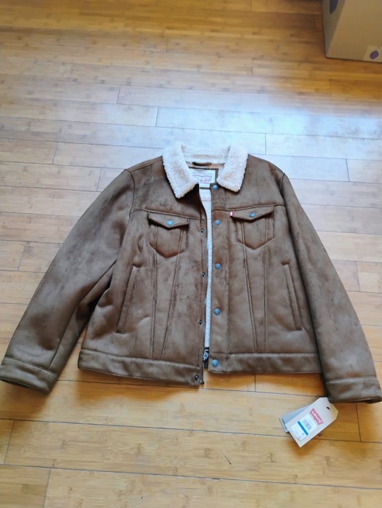 Men's Winter Sherpa Coat Levi's NWT