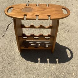 Side Table Wine Rack 20x24in