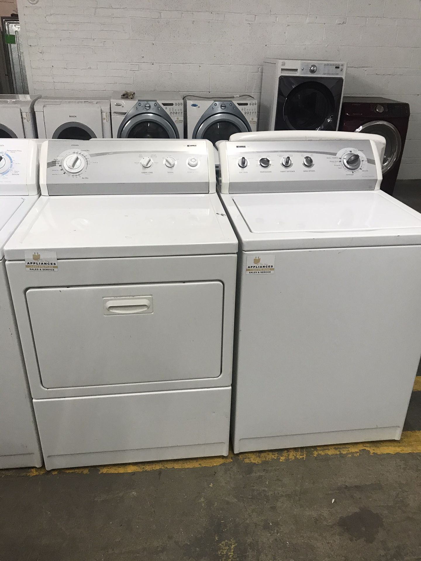 Kenmore washer dryer set