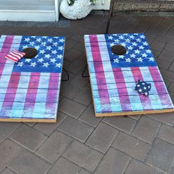 Corn Hole With Bags  Used Sold As Is