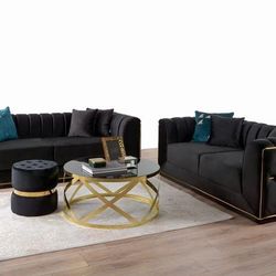 💰💰💎Armani Black Sofa & Loveseat💎💰💰 Same Day 🚚
