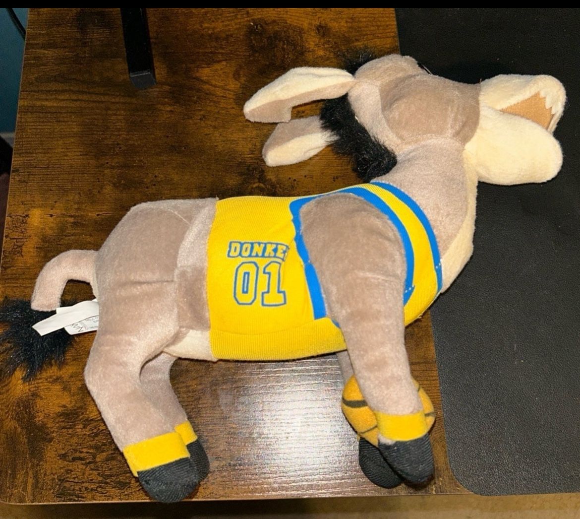 Shrek 2 Donkey In Basketball Uniform Plush DreamWorks Nanco 2005