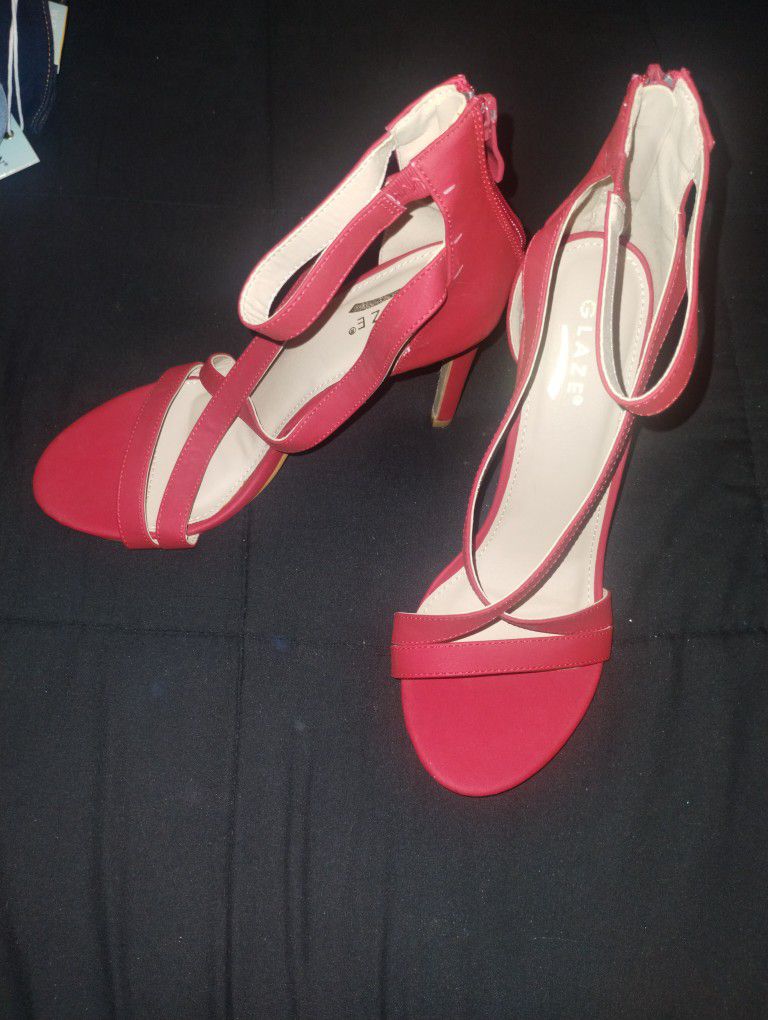 Glaze Red Heels Size9