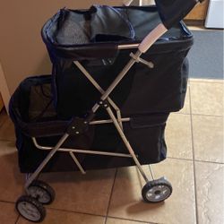 Pet Stroller For Two Dogs 