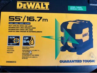 DEWALT LEVEL  55/16.7m RANGE | ALCANCE SELF-LEVELING CROSS LINE LASER