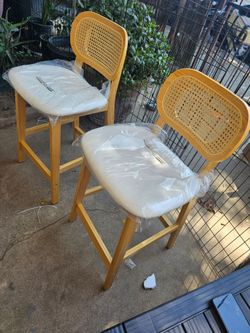 Boho style barstools set of 2