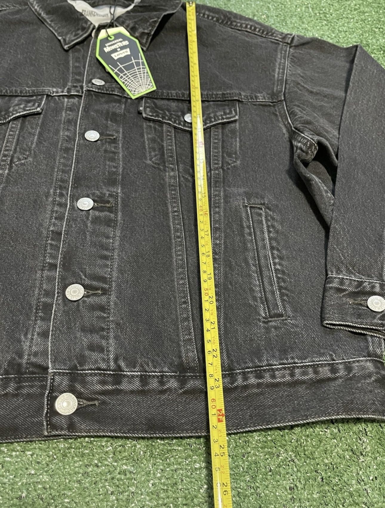 Levi's X Universal Monsters Frankenstein Black Denim Trucker