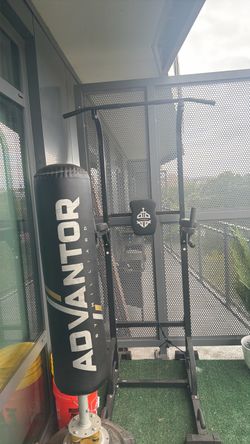 Pull-Up/Dip Station + AdVantor Punching Bag – $150 for Both