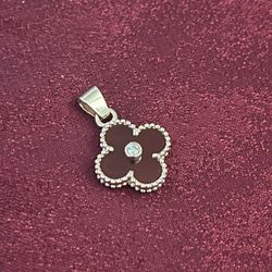 Carnelian Motif Diamond Pendant In Rose Gold Au750