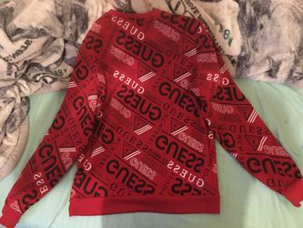 Guess Print Red Sweatshirt
