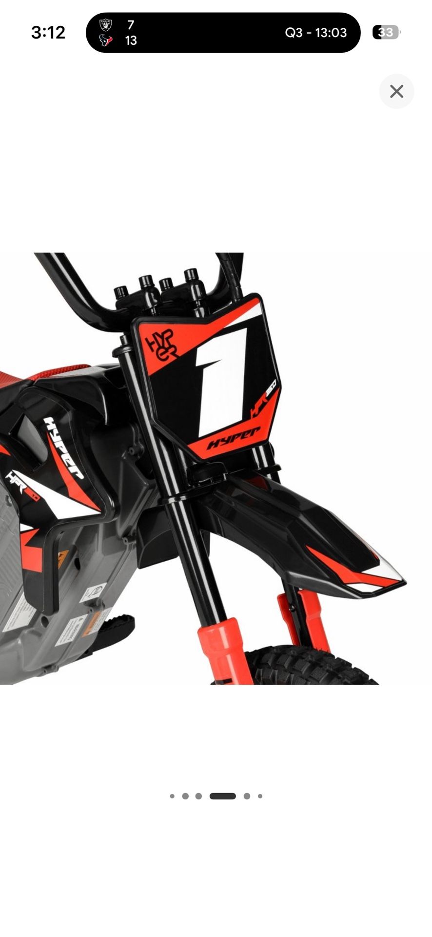 Razor Dirt Bike HPR350 Electric Motorbike For Kids