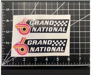 Grand National Stick 2pc Vinyl Sticker