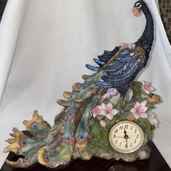 Vintage peacock Clock