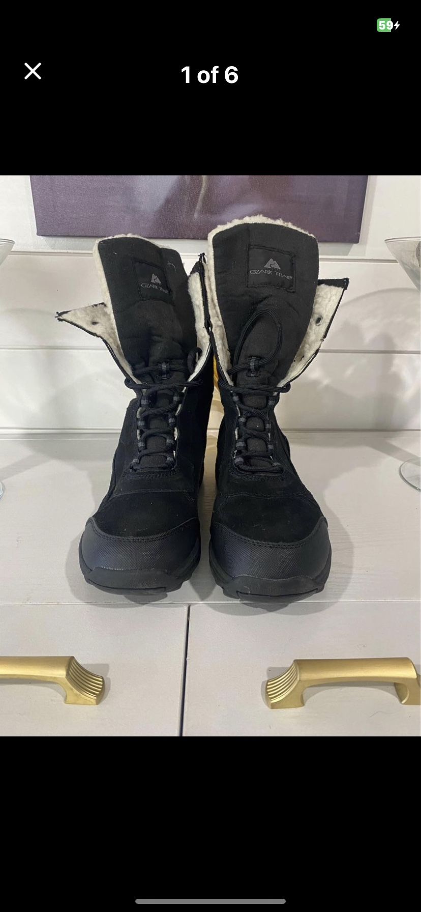 Black Ladies Ozark Trails Winter Hiking Boots