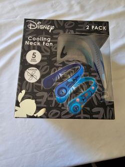 NWT Disney Blue Cooling Neck Fan - Stitch Design