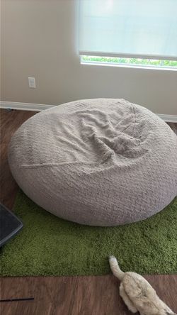 Grey Giant Bean Bag Sofa