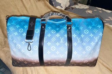 NEW Trendy Monogram Duffle Bag - Blue Multi Color