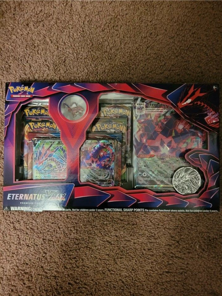 Limited Edition Pokemon TCG Eternatus VMAX Premium Collection Box FACTORY SEALED