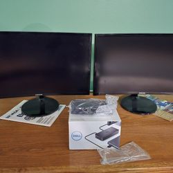 2 Samsung 1080P 24" Monitors and Dell D3100 Dock