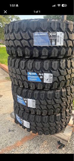 Set of 4 XComp M/T 35X12.50R20LT Tires