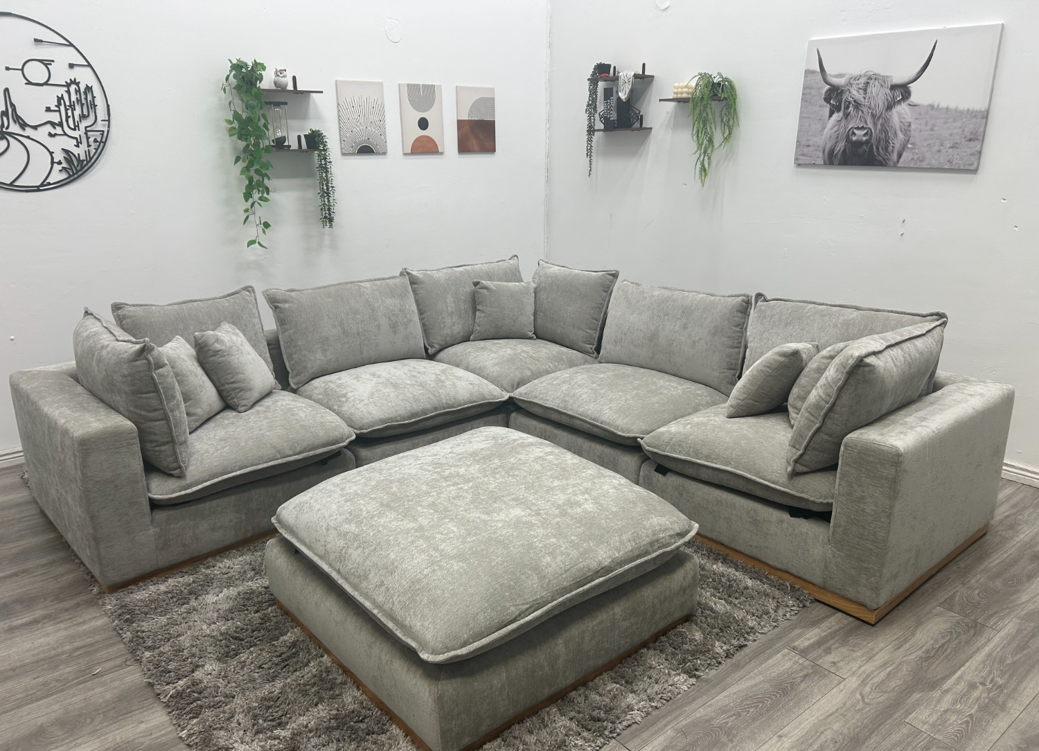 Modern Cloud Sectional Couch NEW - Free Delivery