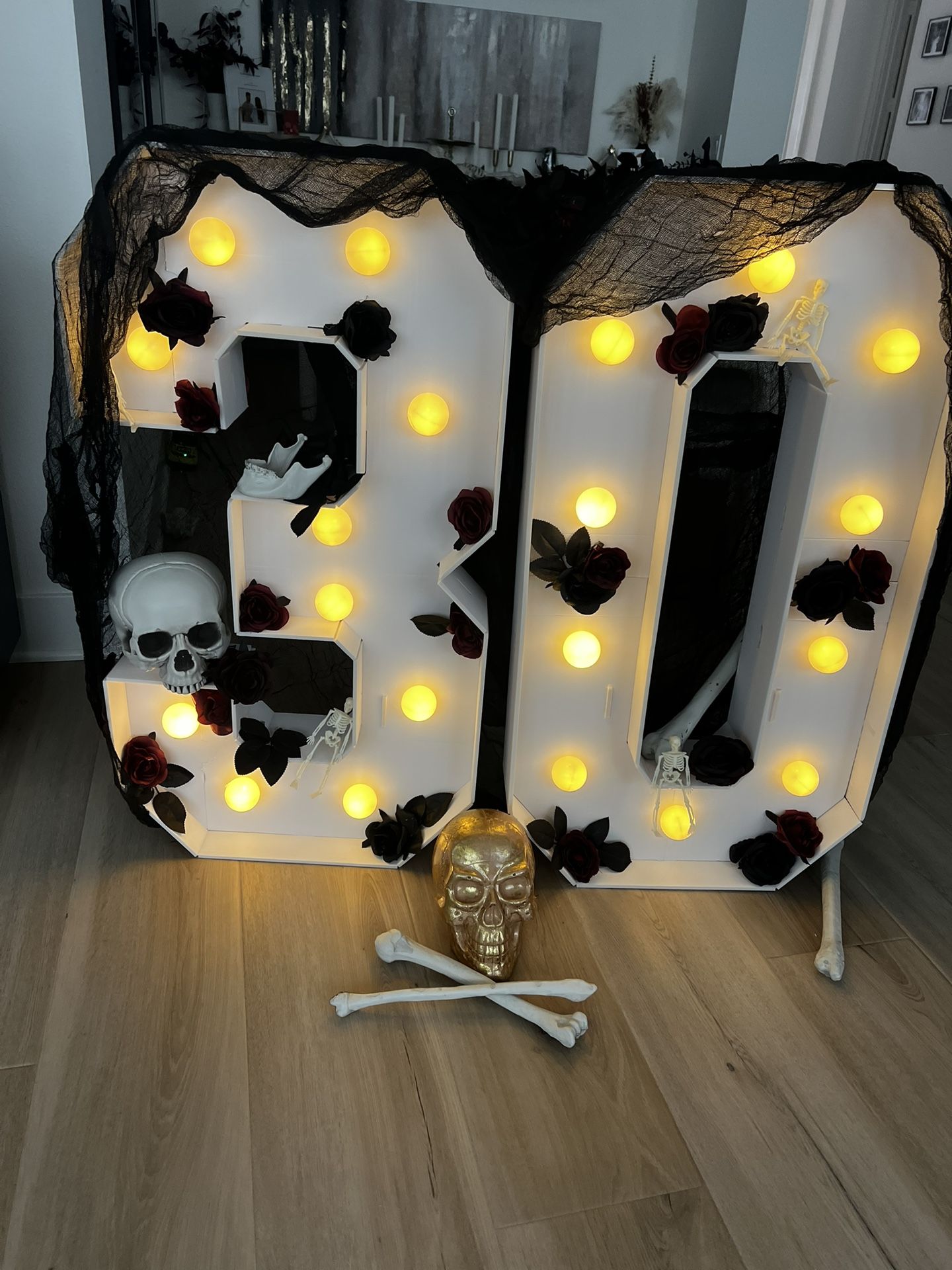 Light-Up “30” Birthday Numbers