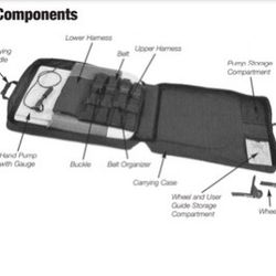 Lumbar traction device portable