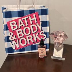 Bath & Body Works Pink Diamond Plug & Wallflower Refill 