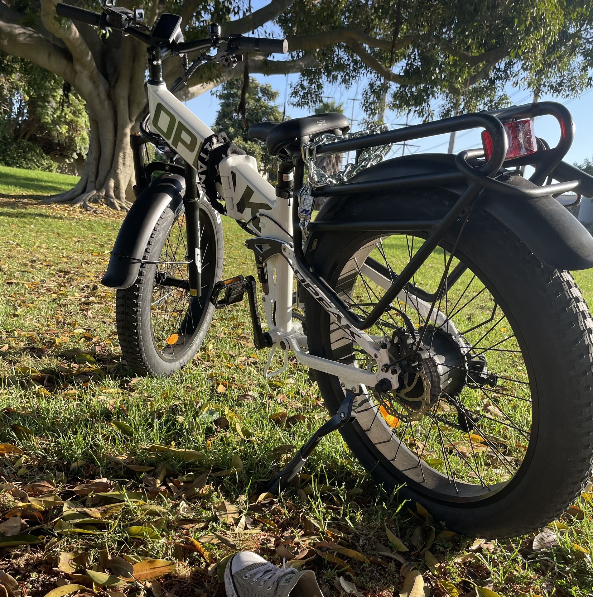 Opeak Electric Bike 750 W High Speed Motor, 48 V 12 Ah Removable Battery 26”x4” Fat Tire
