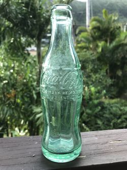 6 Coca Cola Bottles labeled HONOLULU T.H. Made in the 1950's