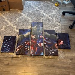 5 Piece Marvel Pictures 