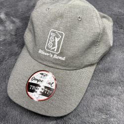 NEW Grey and white TPC River Bend adjustable hat #golfstyle