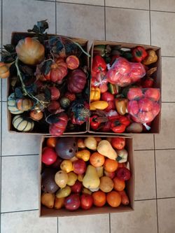 Mix and Match Fake Fruit and Vegetables