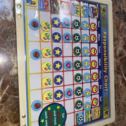 New / Sealed Melissa & Doug Magnetic Wooden Responsibility Chart 