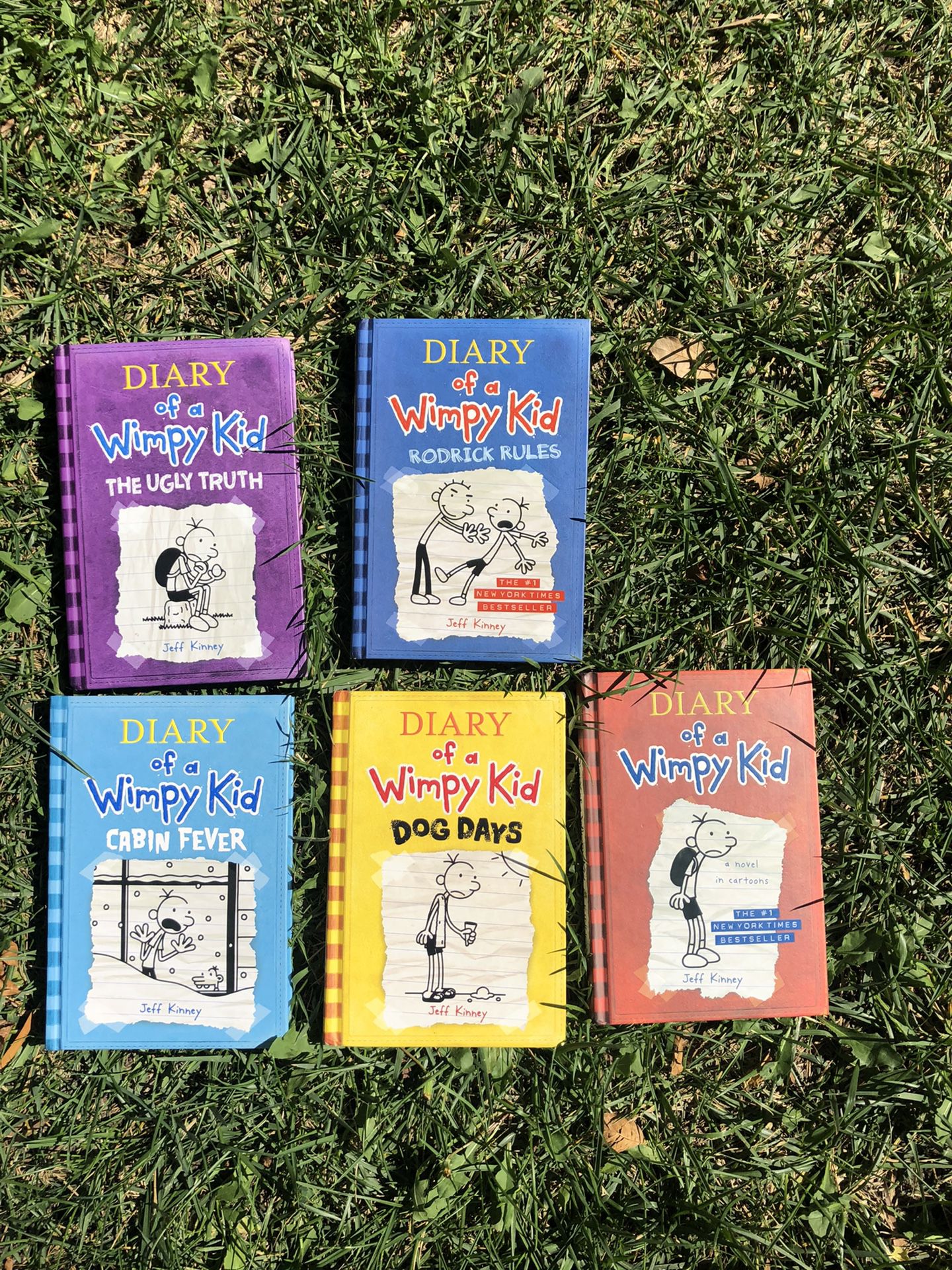 Diary of a wimpy kid set of 5 books