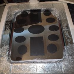 💥NEW STILL WRAPPED IN BUBBLE WRAP, HEAVY DUTY ALL MIRRORED  PICTURE FRAME. 17"Tx 15.5"L