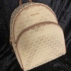 Michael Kors Beige Backpack