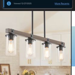 NEW FARMHOUSE 4 LIGHT  PENDANT $150