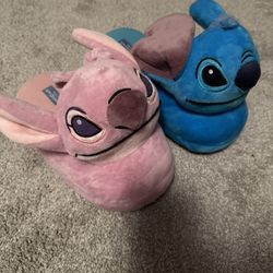 Stitch And Angel Slippers