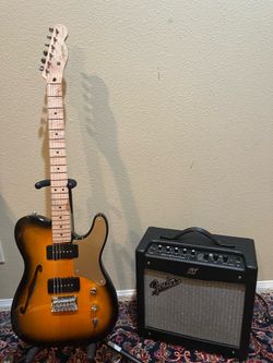 Squier Paranormal Cabronita Telecaster w/ Fender Mustang Amp