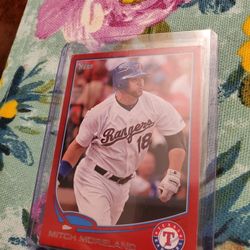 Boston Red Sox Mitch Moreland 2013 Topps Target Red Parallel Baseball Card 